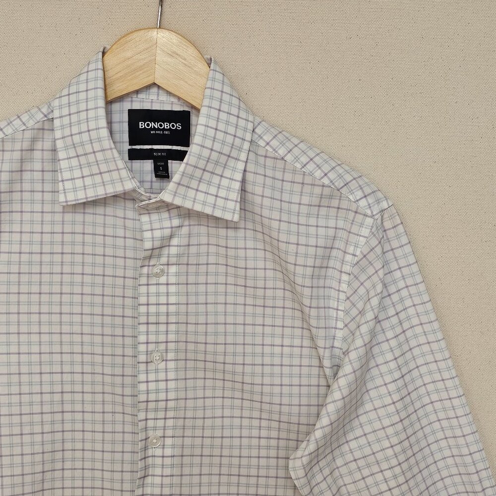 Bonobos Slim Fit Wrinkle Free Button Down Short S